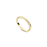 Crown and Gemstone Stacking Ring